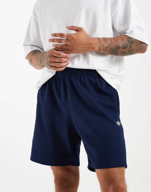 adidas Originals – Trefoil Essentials – Fleece-Shorts in Night Indigo, 3 von 5