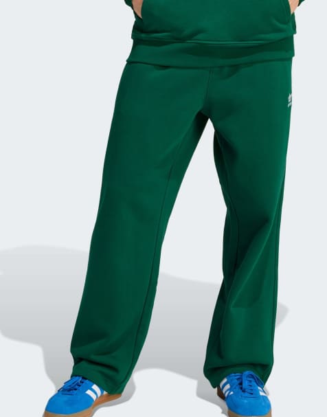 adidas Originals - Trefoil Essentials - Grønne bukser med åben benkant - view 1