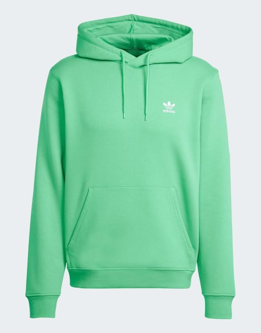 adidas Originals Trefoil essentials hoodie in energy green ASOS