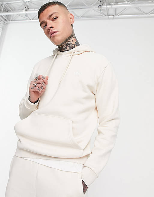 adidas Originals trefoil essentials hoodie in white | ASOS