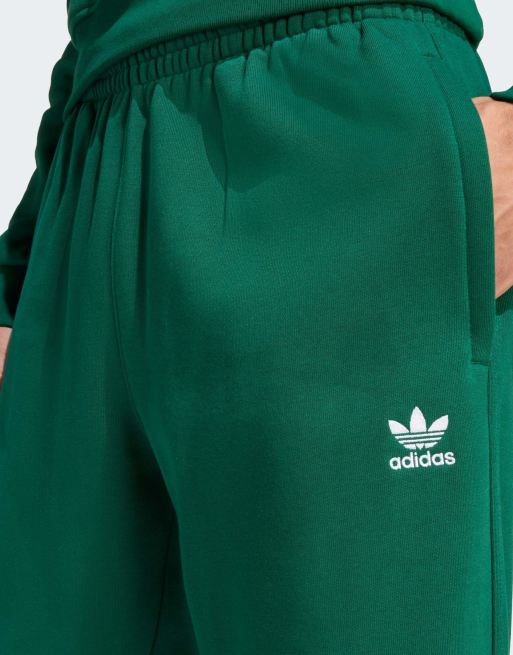 adidas Originals – Trefoil Essentials – Hose in College-Grün mit offenem Saum, 4 von 4