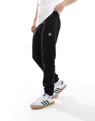 adidas Originals adidas Originals Trefoil Essentials joggers in black