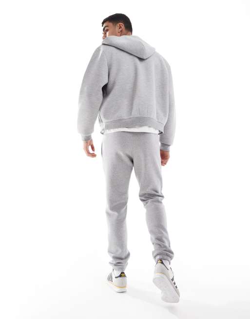 adidas Originals Trefoil Essentials joggers in grey ASOS