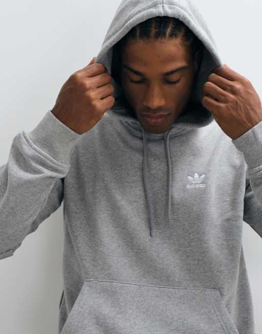 adidas Originals – Trefoil Essentials – Kapuzenpullover in Grau, 4 von 5