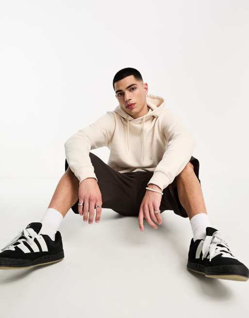 adidas Originals – Trefoil Essentials – Kapuzenpullover in Weiß