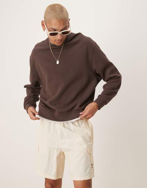adidas Originals – Trefoil Essentials – Kremowe szorty bojówki - view 1