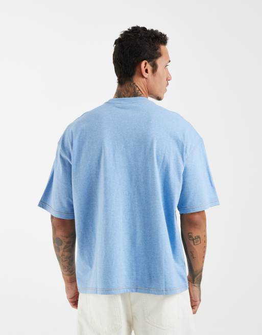 adidas Originals – Trefoil Essentials – Lockeres Cropped-T-Shirt in meliertem Hellblau, 3 von 5
