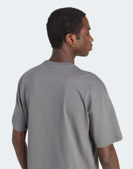 adidas Originals – Trefoil Essentials – Lockeres Spacer-T-Shirt in Grey Four, 4 von 4