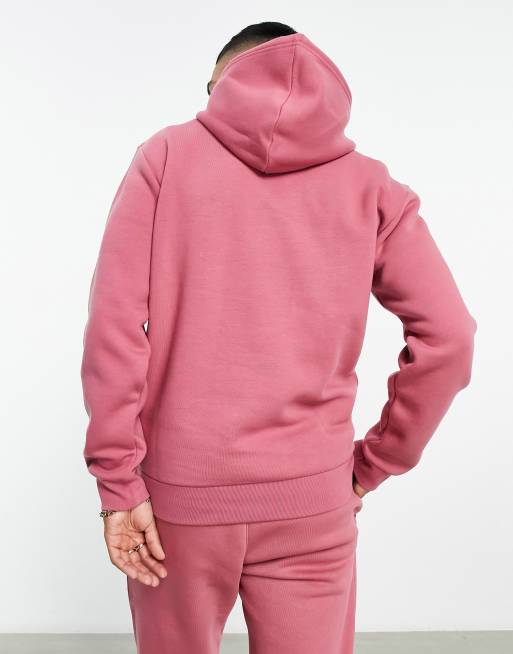 adidas Originals Trefoil Essentials logo hoodie in dusty pink