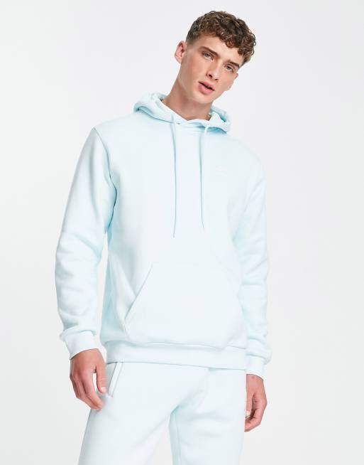 adidas Originals Trefoil Essentials logo hoodie in pastel blue ASOS