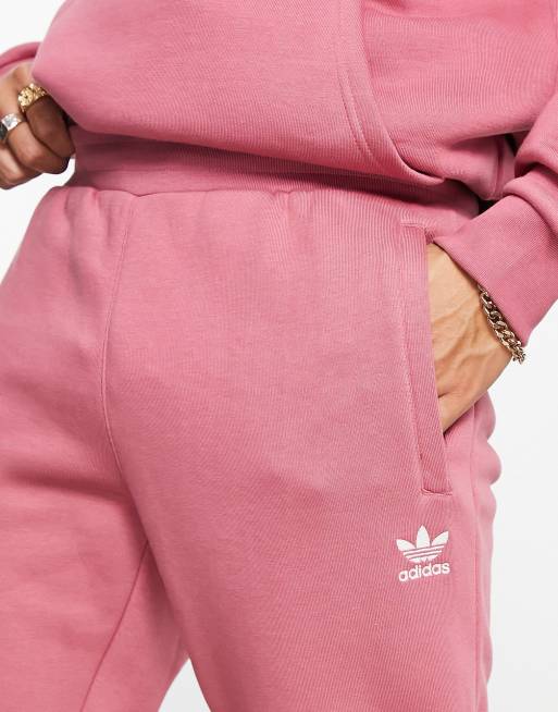 Adidas dusty pink track pants best sale