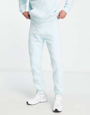 adidas Originals Trefoil Essentials logo joggers in pastel blue