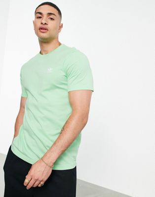adidas Originals Trefoil Essentials logo t-shirt in mint green