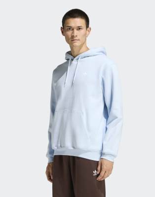 Originals - Trefoil Essentials - Loose-Fit-Kapuzenpullover in Crystal Sky-Blau Blau XS