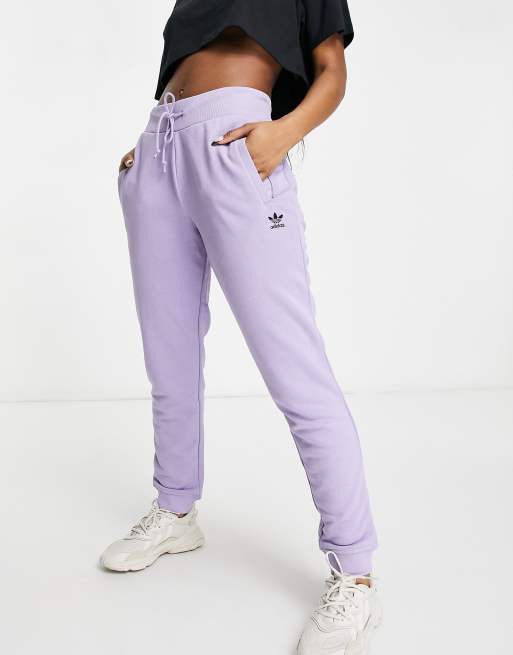 adidas Originals Trefoil Essentials Pantalon de jogging avec logo et chevilles resserr es Violet