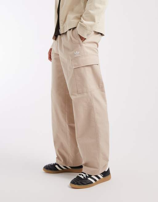 adidas Originals - Trefoil Essentials - Pantaloni color kaki pietra