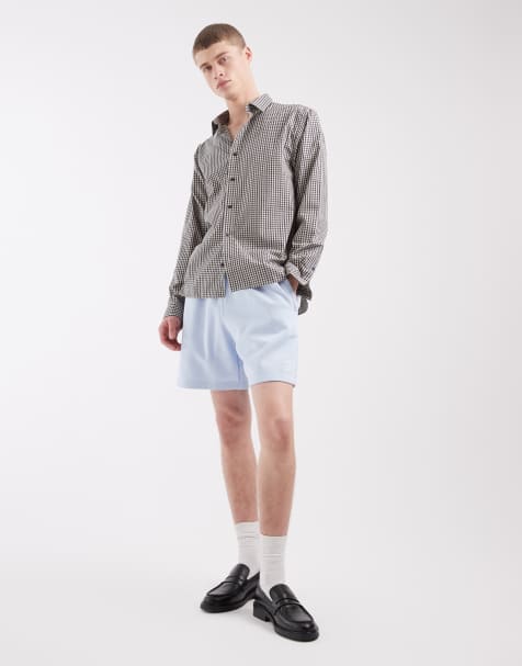 adidas Originals - Trefoil Essentials - Short met logo in lichtblauw - view 1