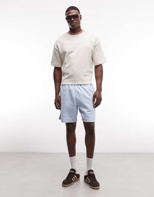adidas Originals – Trefoil Essentials – Shorts in Himmelblau, 2 von 9