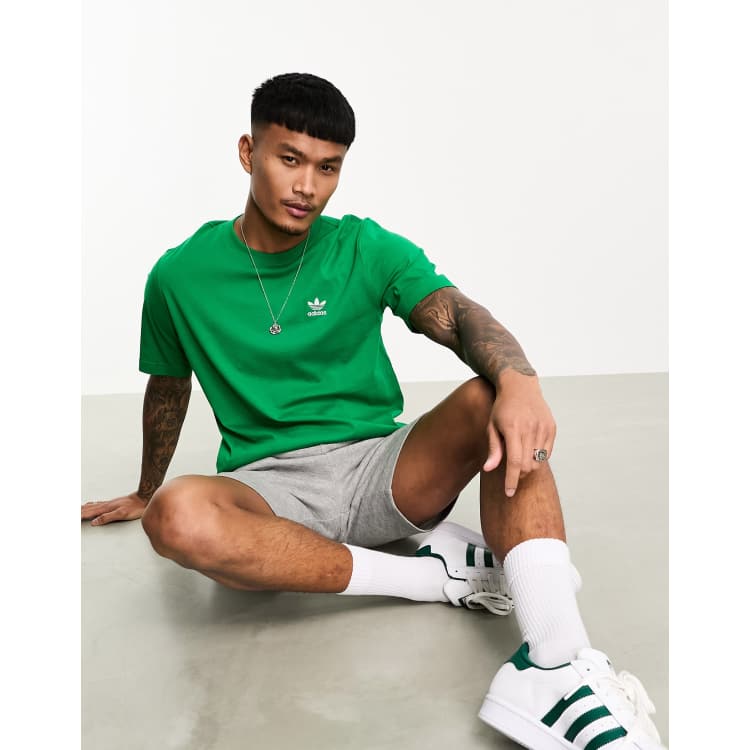 Adidas green 2024 trefoil t-shirt