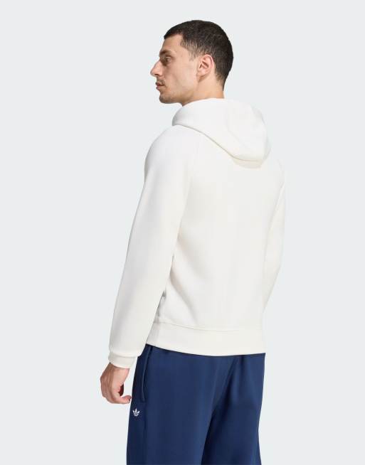 adidas Originals Trefoil Essentials Spacer-Kapuzenpullover in Cloud White, 4 von 4