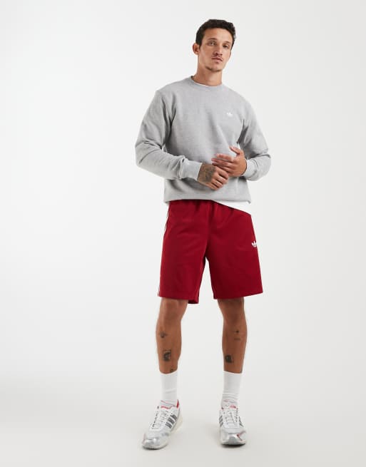 adidas Originals – Trefoil Essentials – Sweatshirt aus French Terry in Mittelgrau meliert mit Rundhalsausschnitt, 2 von 5