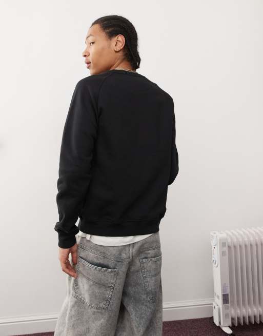 adidas Originals Trefoil Essentials sweatshirt in black ASOS
