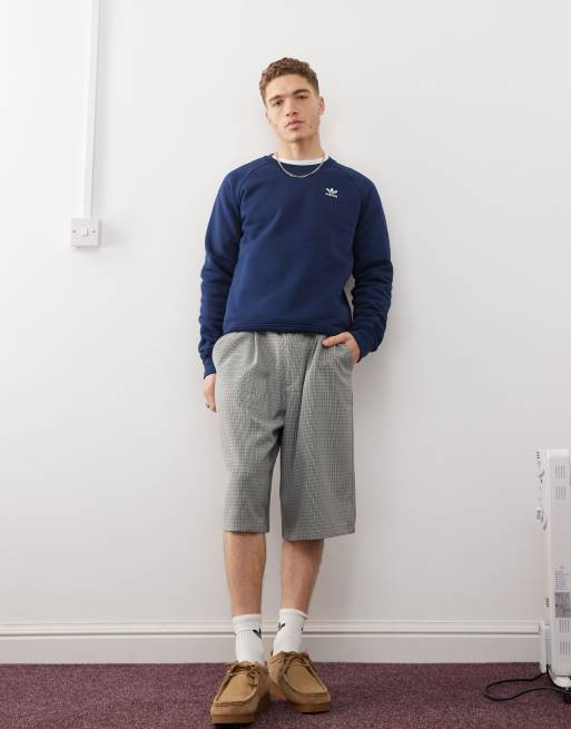 adidas Originals Trefoil Essentials sweatshirt in navy, 2 of 4