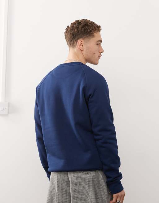 adidas Originals Trefoil Essentials sweatshirt in navy, 3 of 4