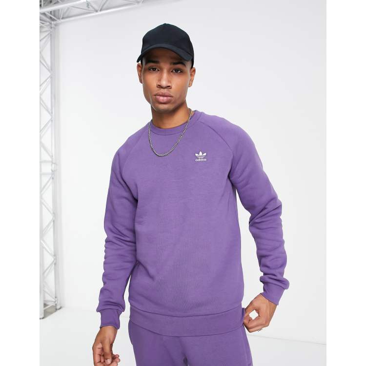 adidas Originals essentials sweatshirt in purple | ASOS