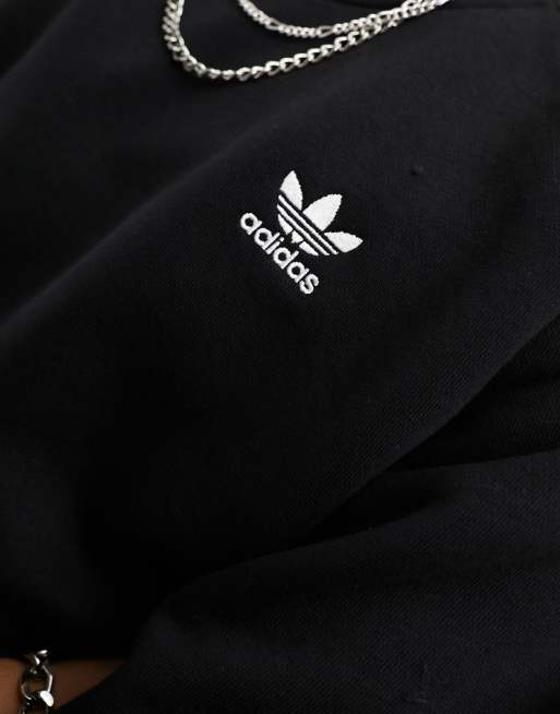 Adidas sweatshirt cheap trefoil black