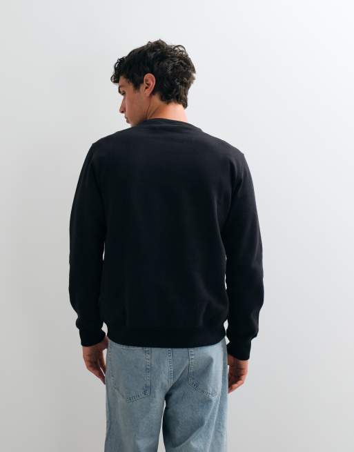 adidas Originals Trefoil Essentials Sweatshirt mit kleinem Logo in Schwarz, 4 von 5