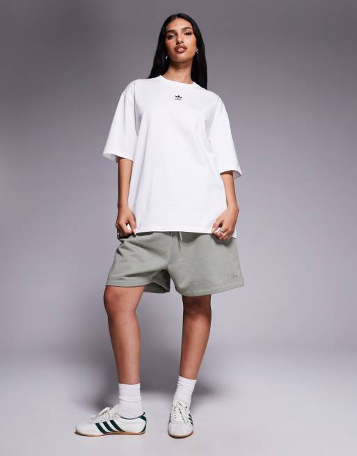 adidas Originals - Trefoil Essentials - T-shirt bianca, 2 di 4