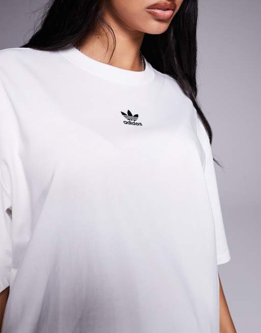 adidas Originals - Trefoil Essentials - T-shirt bianca, 3 di 4