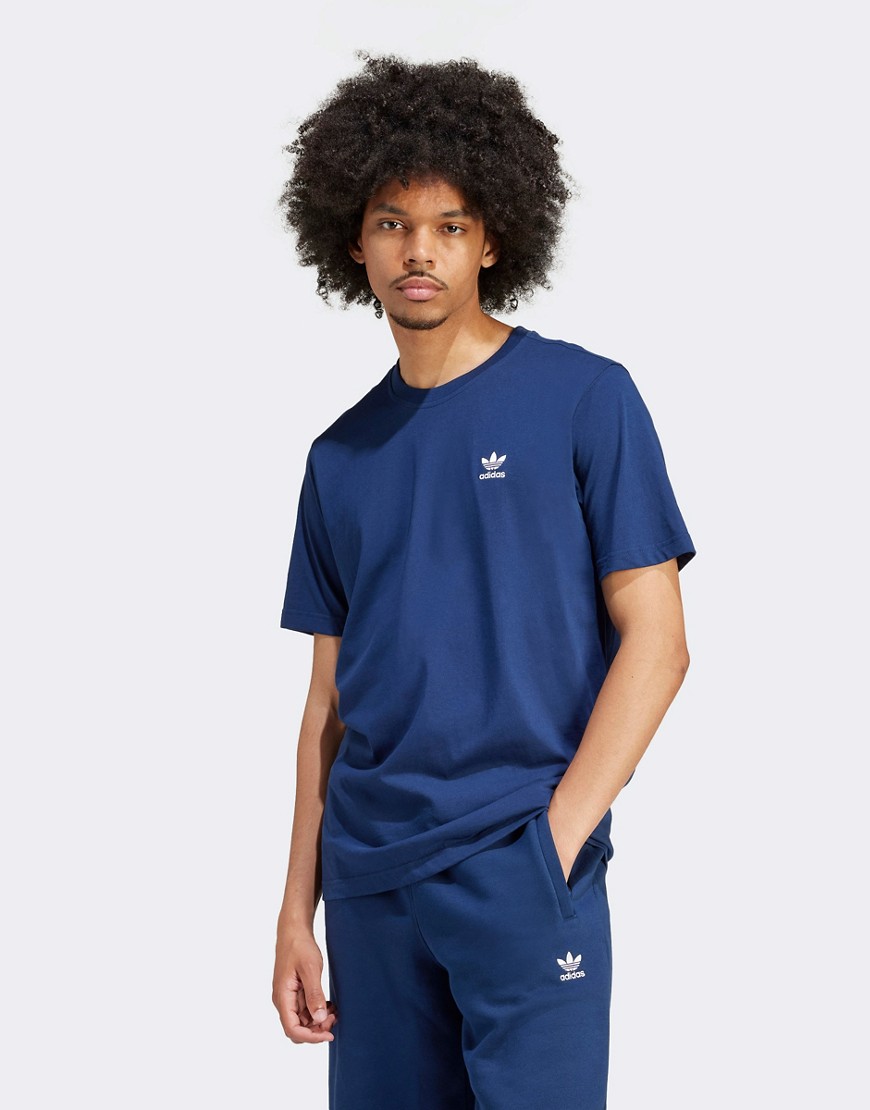 adidas Originals Trefoil Essentials t-shirt in blue