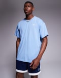 [adidas Originals] adidas Originals Trefoil Essentials t-shirt in blue S Ash blue