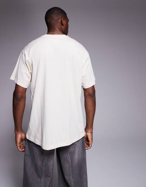 adidas Originals Trefoil Essentials t-shirt in cream ASOS