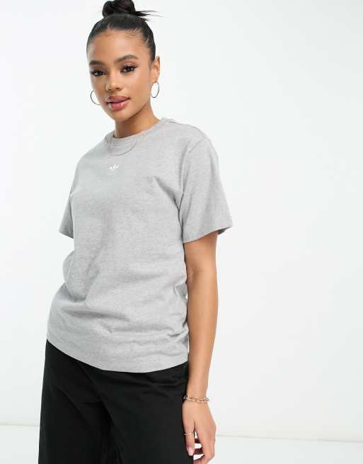 Grey adidas hotsell originals t shirt