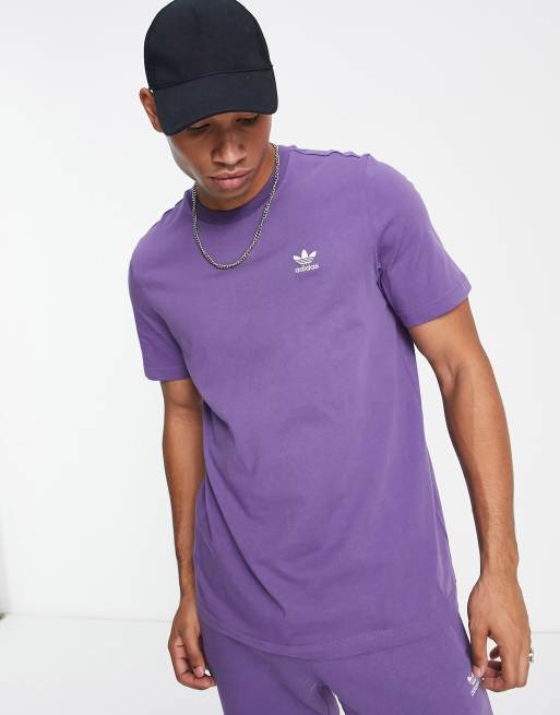 adidas Originals - Trefoil Essentials - T-shirt in paars 