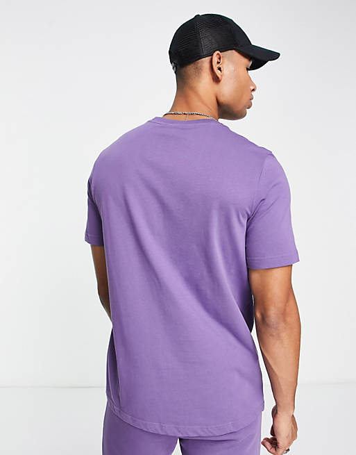 adidas Originals Trefoil Essentials t-shirt in purple | ASOS