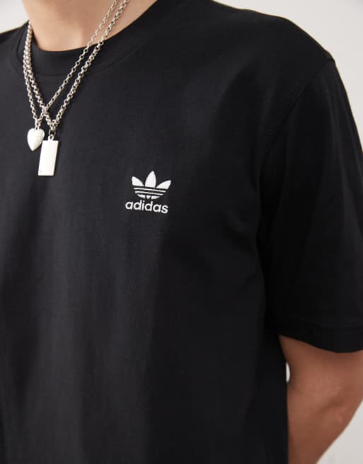 adidas Originals – Trefoil Essentials – T-Shirt in Schwarz, 2 von 4