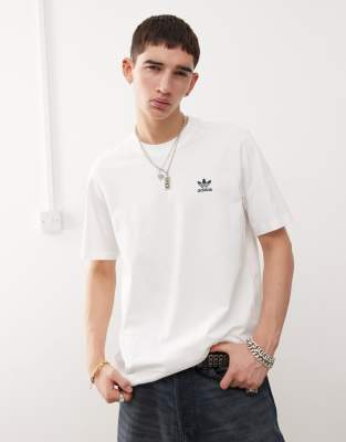 Originals - Trefoil Essentials - T-Shirt in Weiß Weiß M