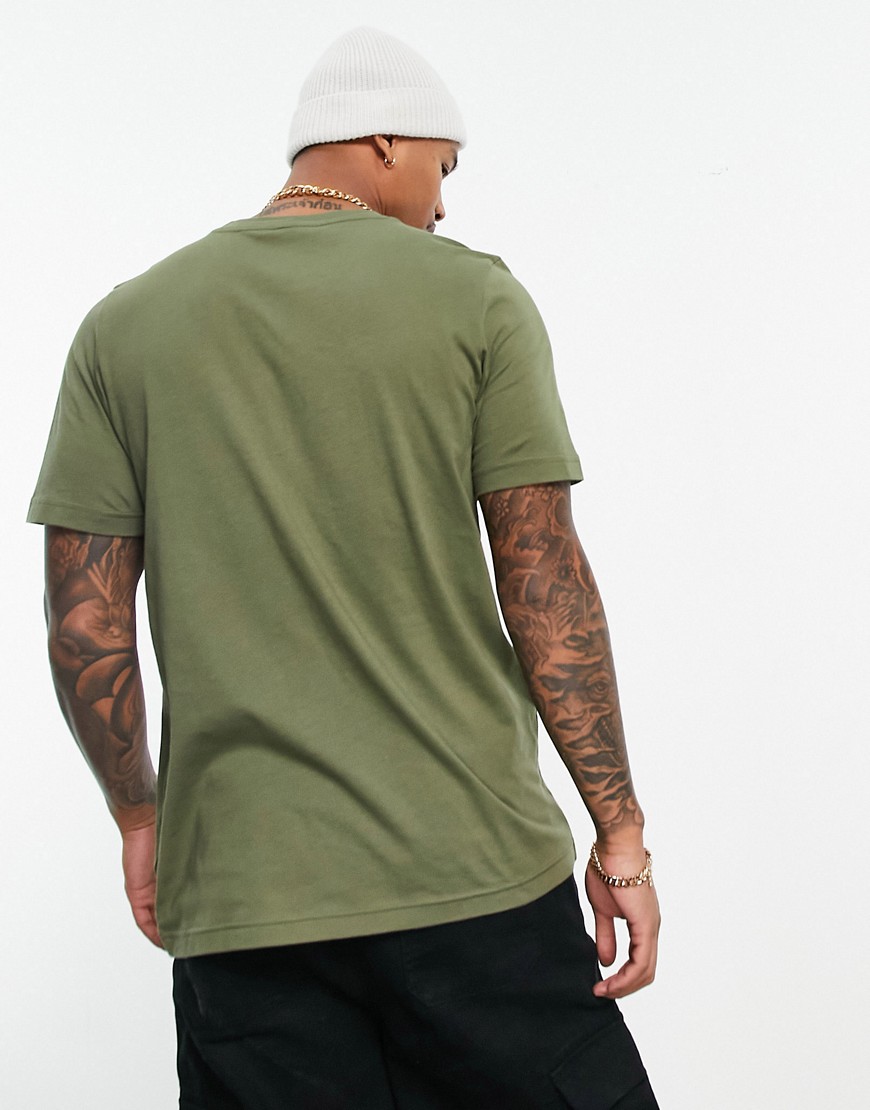 Trefoil Essentials - T-shirt oliva con logo-Verde - adidas Originals T-shirt donna  - immagine2