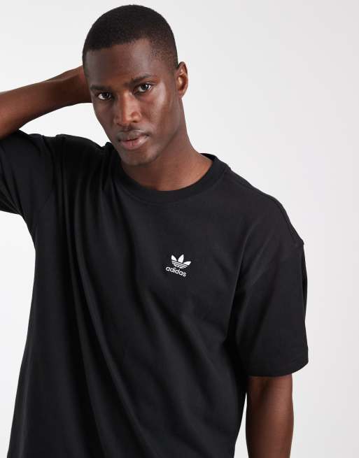 adidas Originals - Trefoil Essentials - T-shirt oversize - Noir, 2 de 5