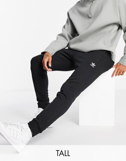 adidas Originals Trefoil Essentials Tall logo trackies in black