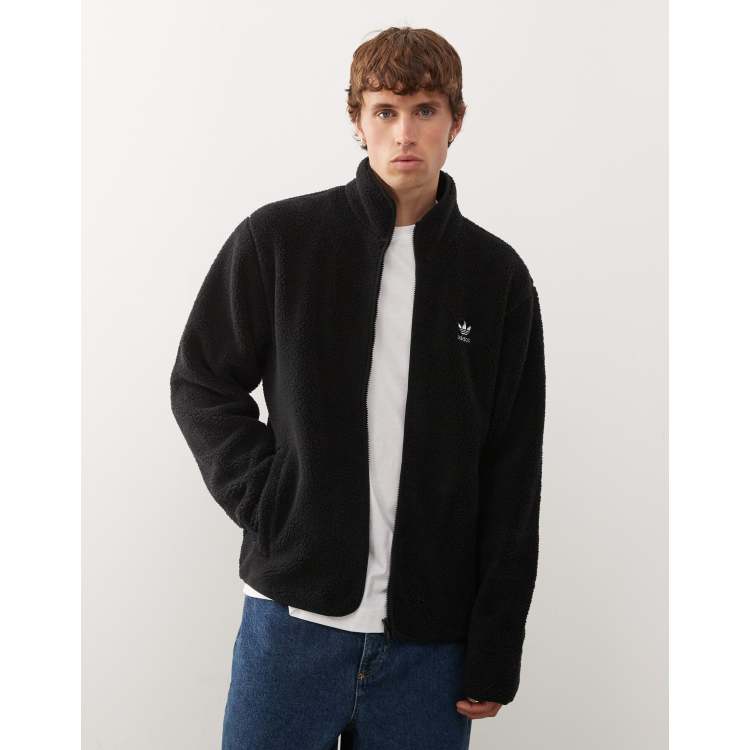 アディダス☆メンズイリジナルTrefoil Essentials Teddy Fleece adidas Trefoil Essentials Teddy Fleece - Black | Free