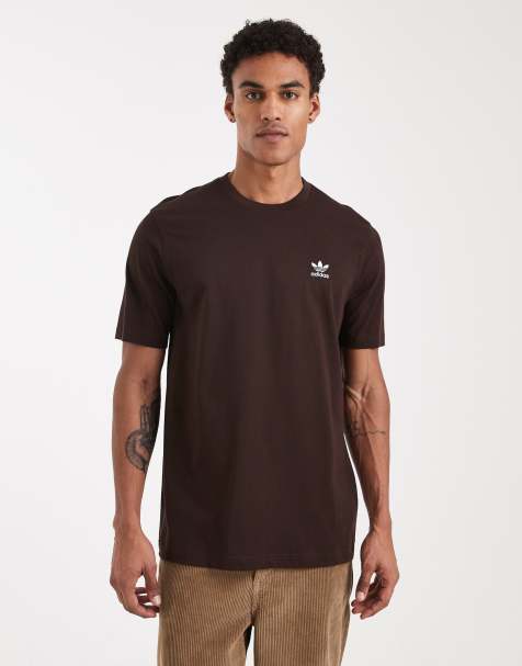 adidas Originals Trefoil essentials tee in aurora coffee - view 1