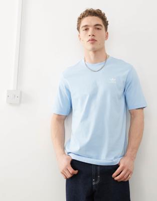 adidas Originals Trefoil Essentials Tee in blue | ASOS