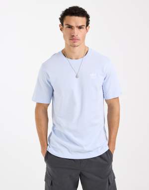 adidas Originals Trefoil essentials tee in crystal sky