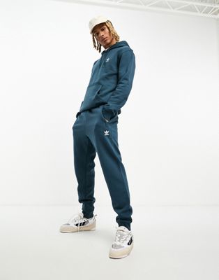 adidas Originals Trefoil Essentials tracksuit joggers in dark blue - ASOS Price Checker