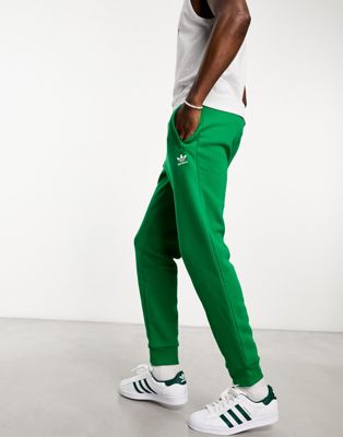 adidas Originals Trefoil Essentials tracksuit joggers in green  - ASOS Price Checker